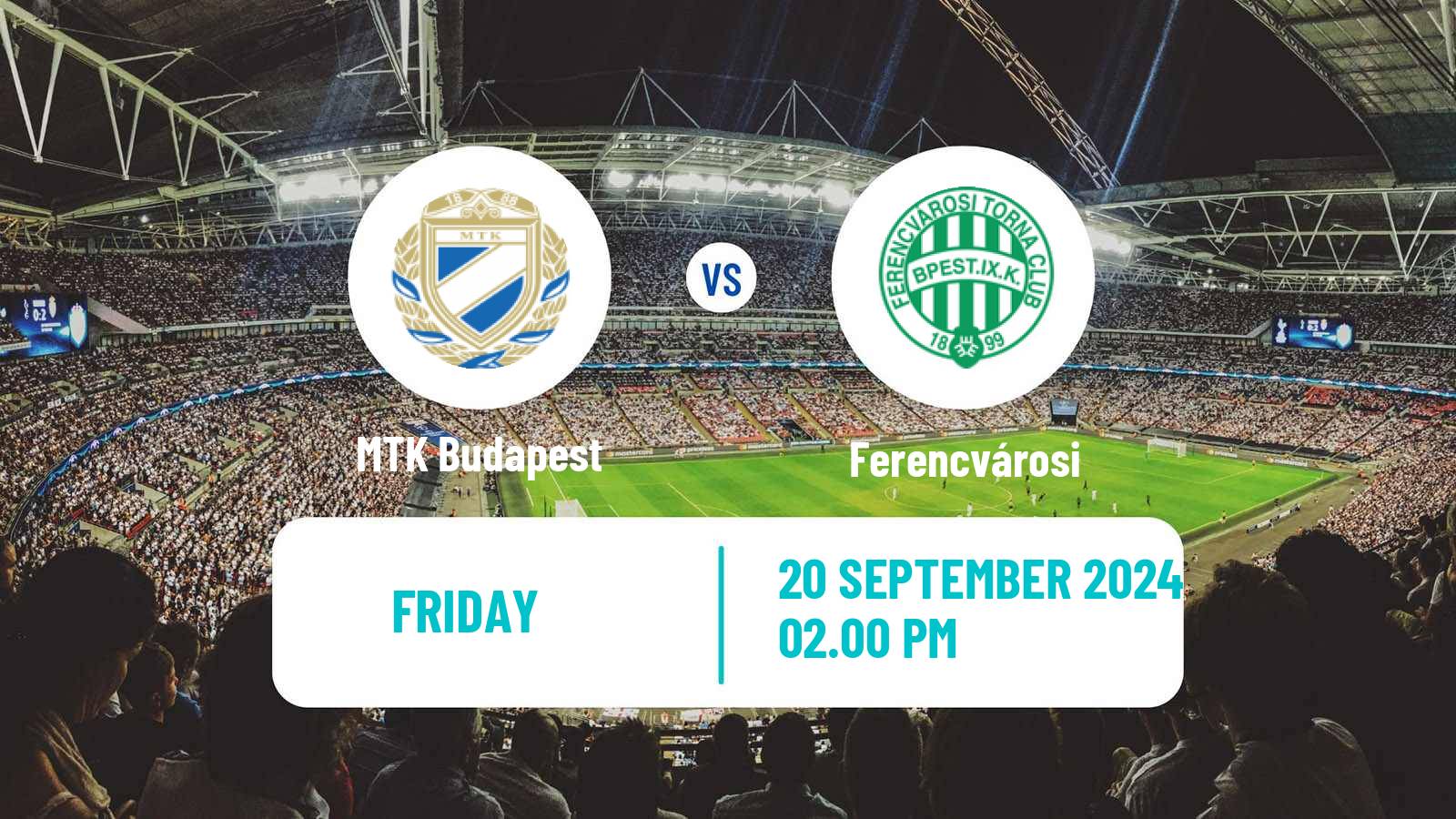 Soccer Hungarian NB I MTK Budapest - Ferencvárosi