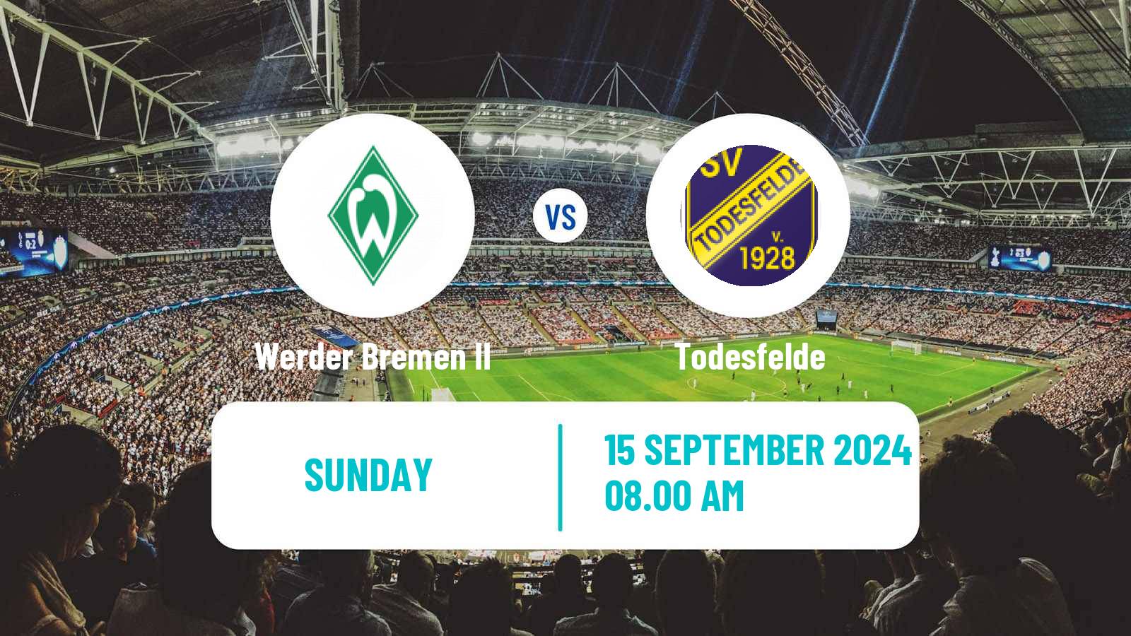 Soccer German Regionalliga North Werder Bremen II - Todesfelde