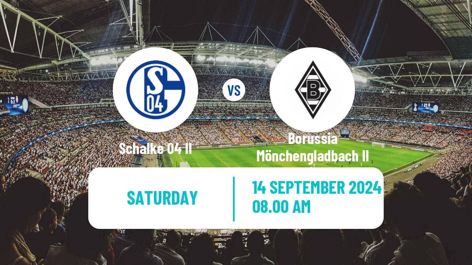 Soccer German Regionalliga West Schalke 04 II - Borussia Mönchengladbach II