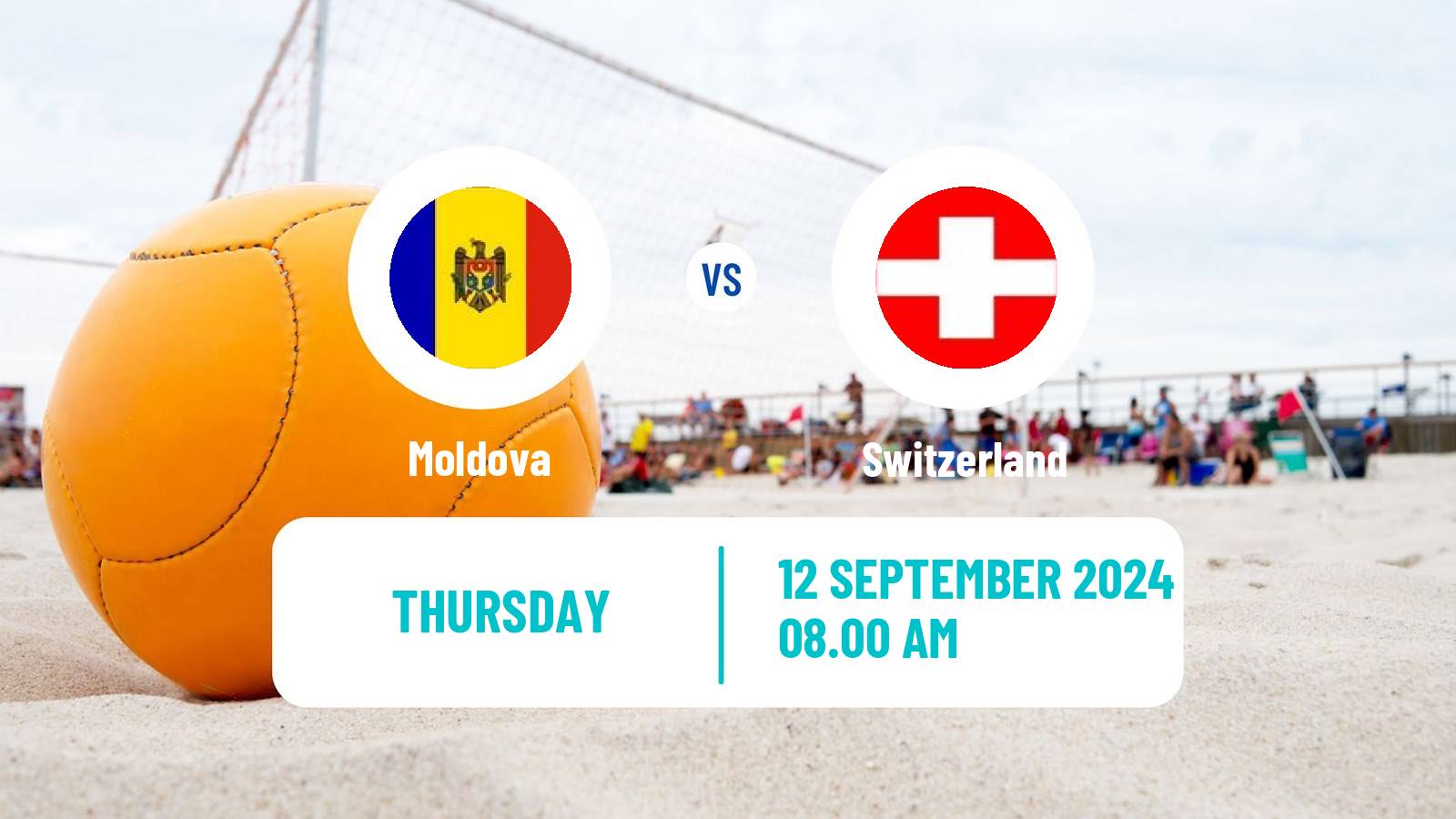 Beach soccer EBSL Superfinal Moldova - Switzerland