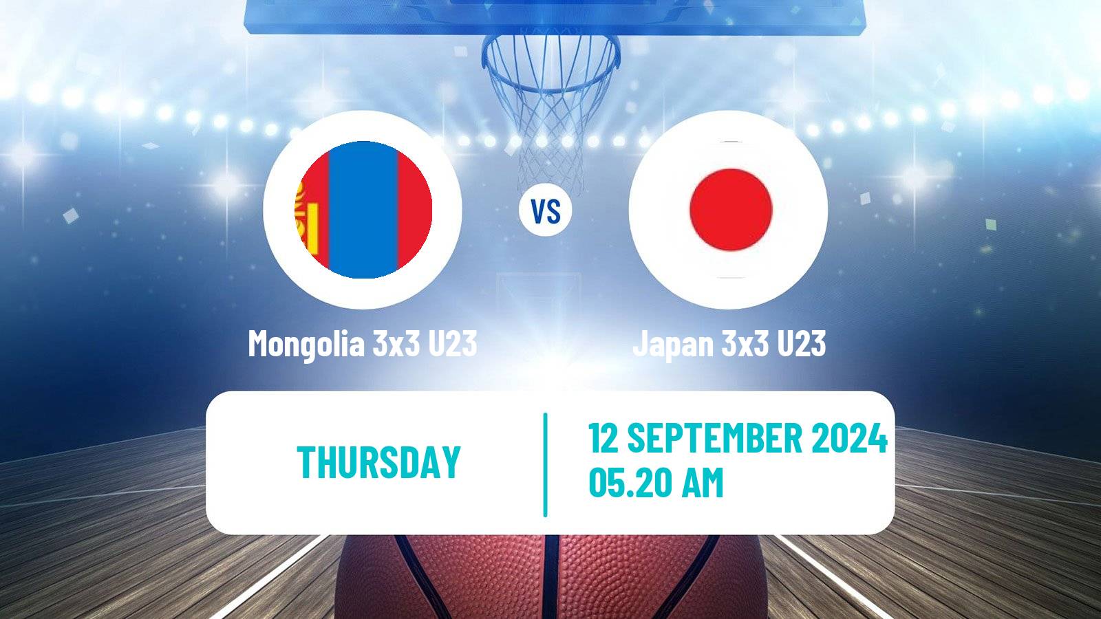 Basketball World Cup Basketball 3x3 U23 Mongolia 3x3 U23 - Japan 3x3 U23