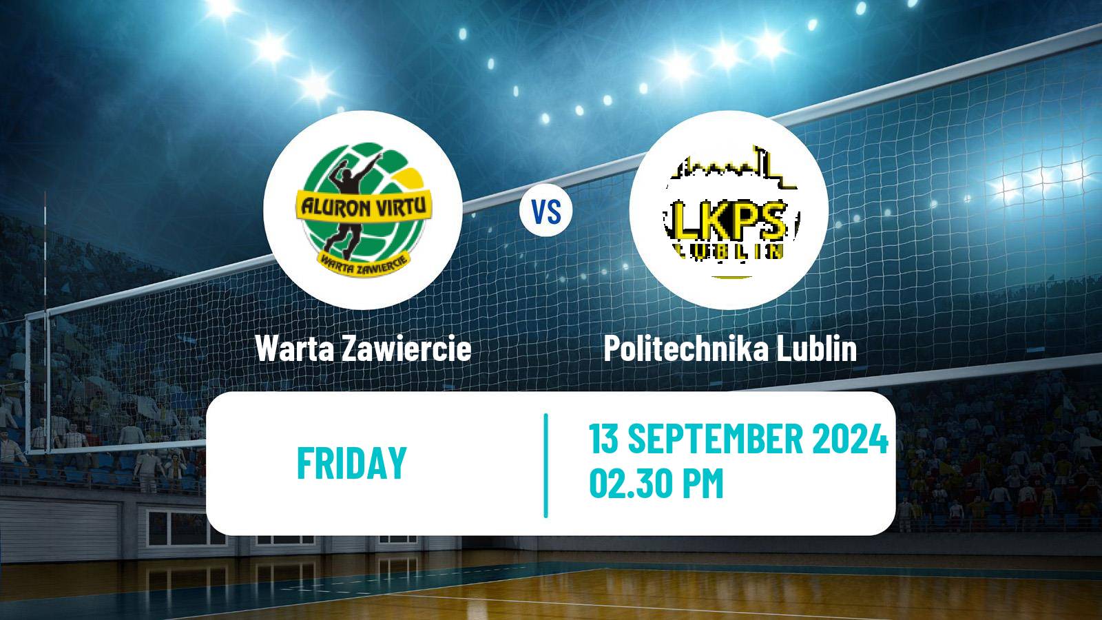 Volleyball Polish PlusLiga Warta Zawiercie - Politechnika Lublin