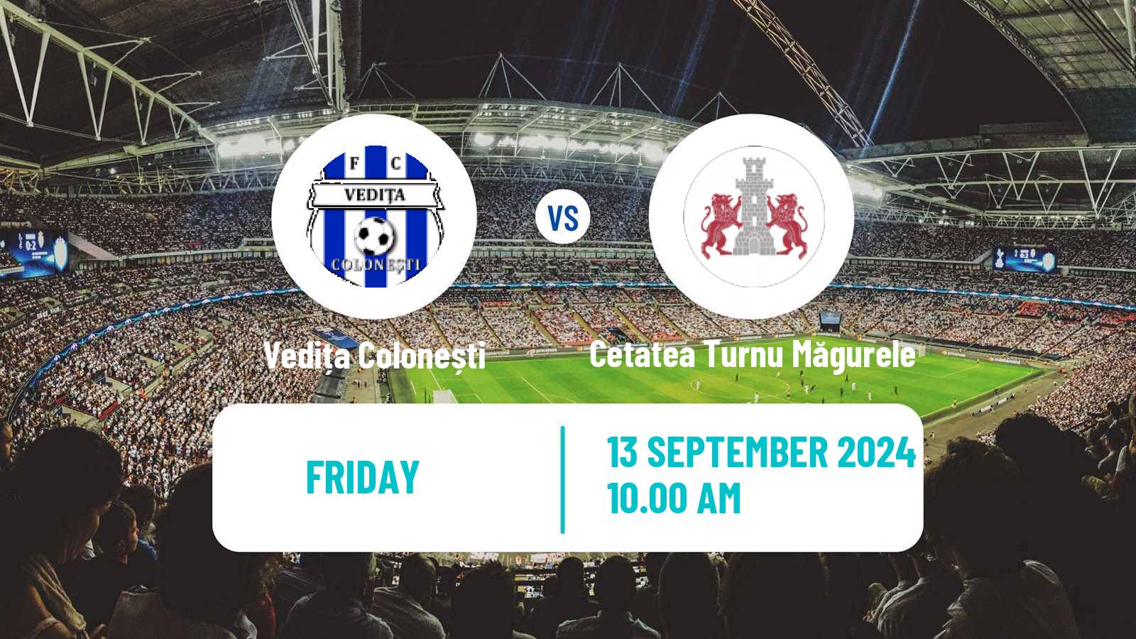 Soccer Romanian Liga 3 - Seria 4 Vedița Colonești - Cetatea Turnu Măgurele