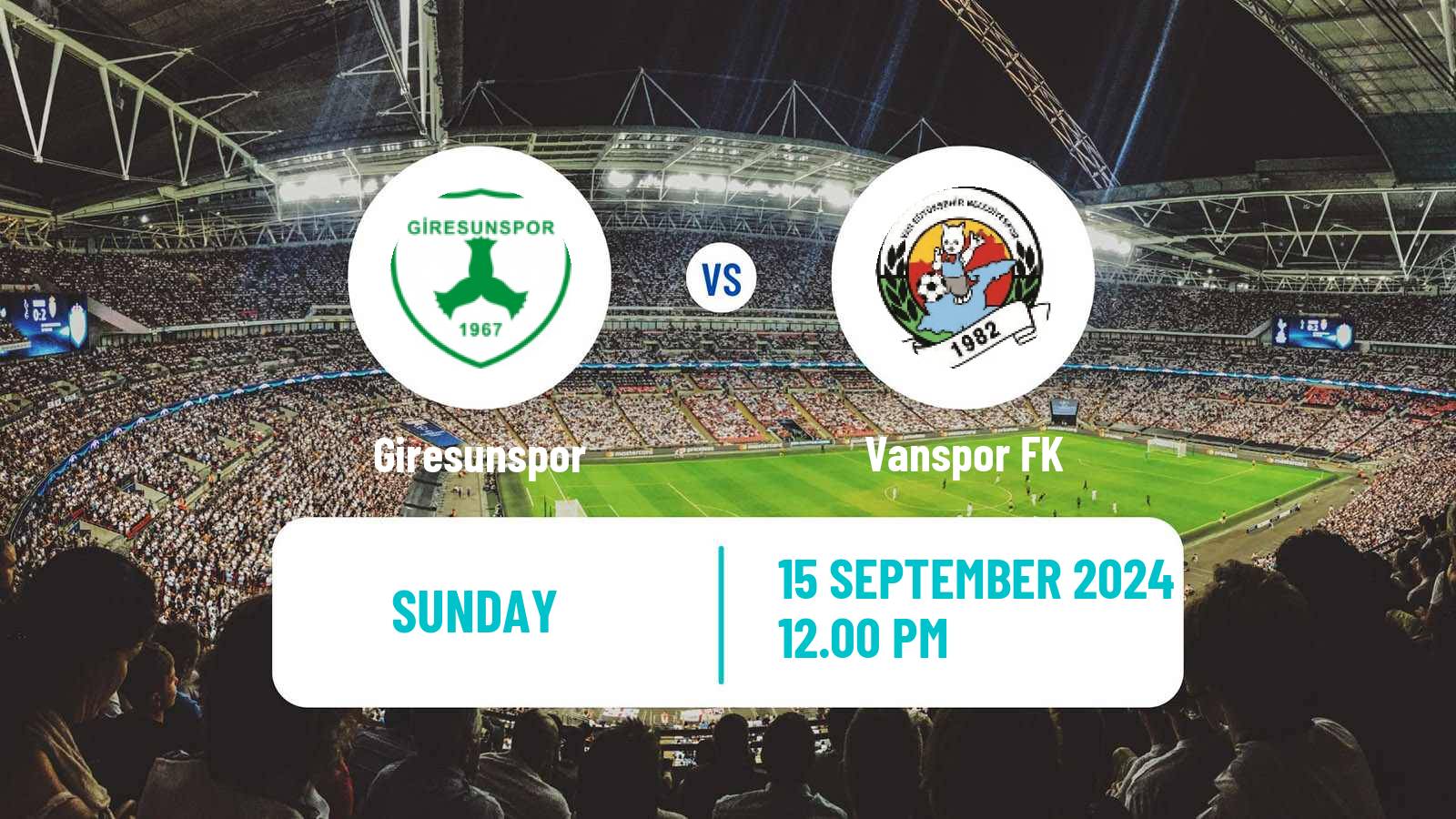 Soccer Turkish Second League Red Group Giresunspor - Vanspor