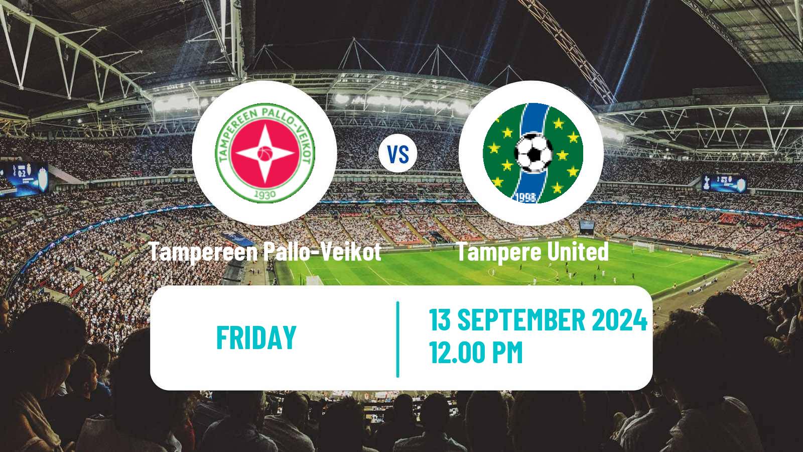 Soccer Finnish Kakkonen Group B Tampereen Pallo-Veikot - Tampere United