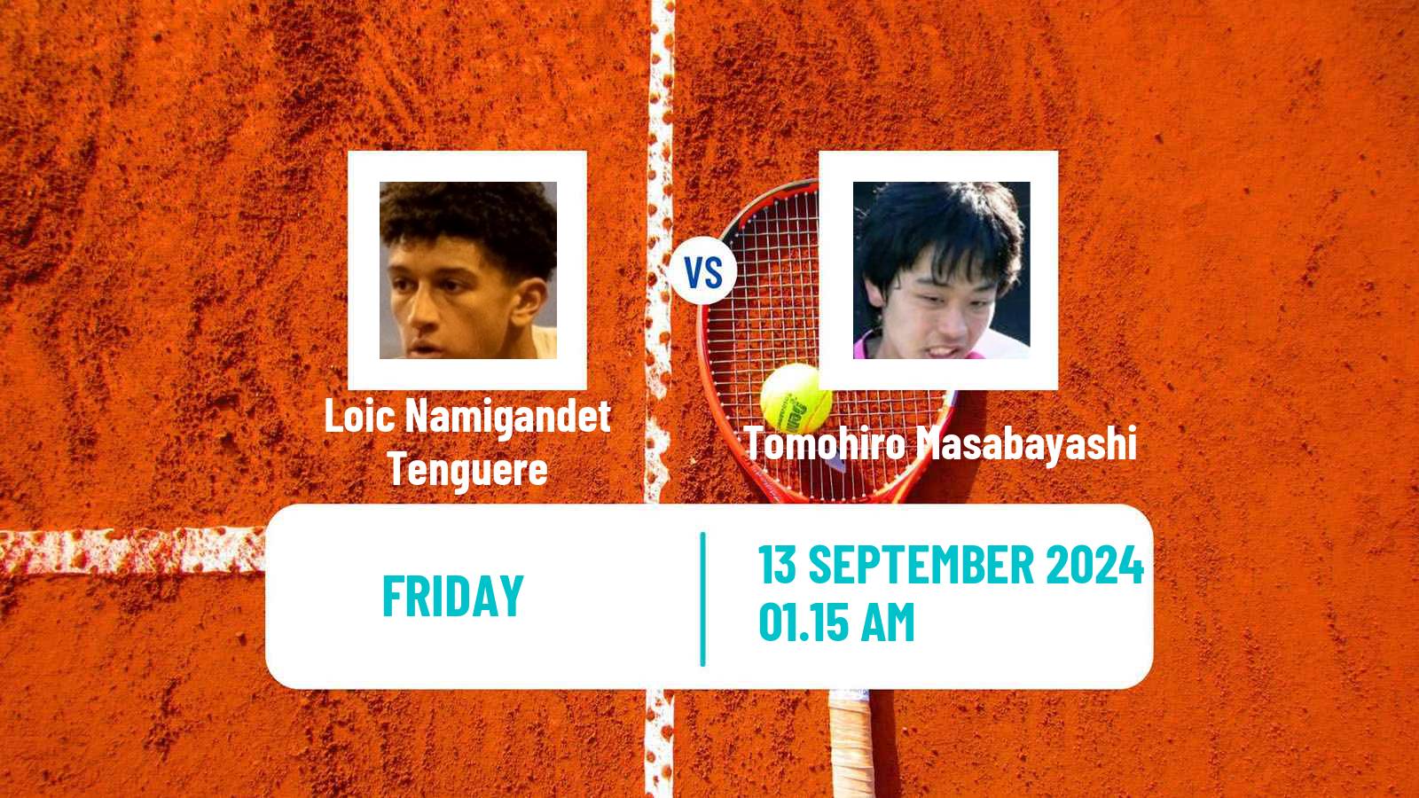 Tennis ITF M15 Singapore Men Loic Namigandet Tenguere - Tomohiro Masabayashi