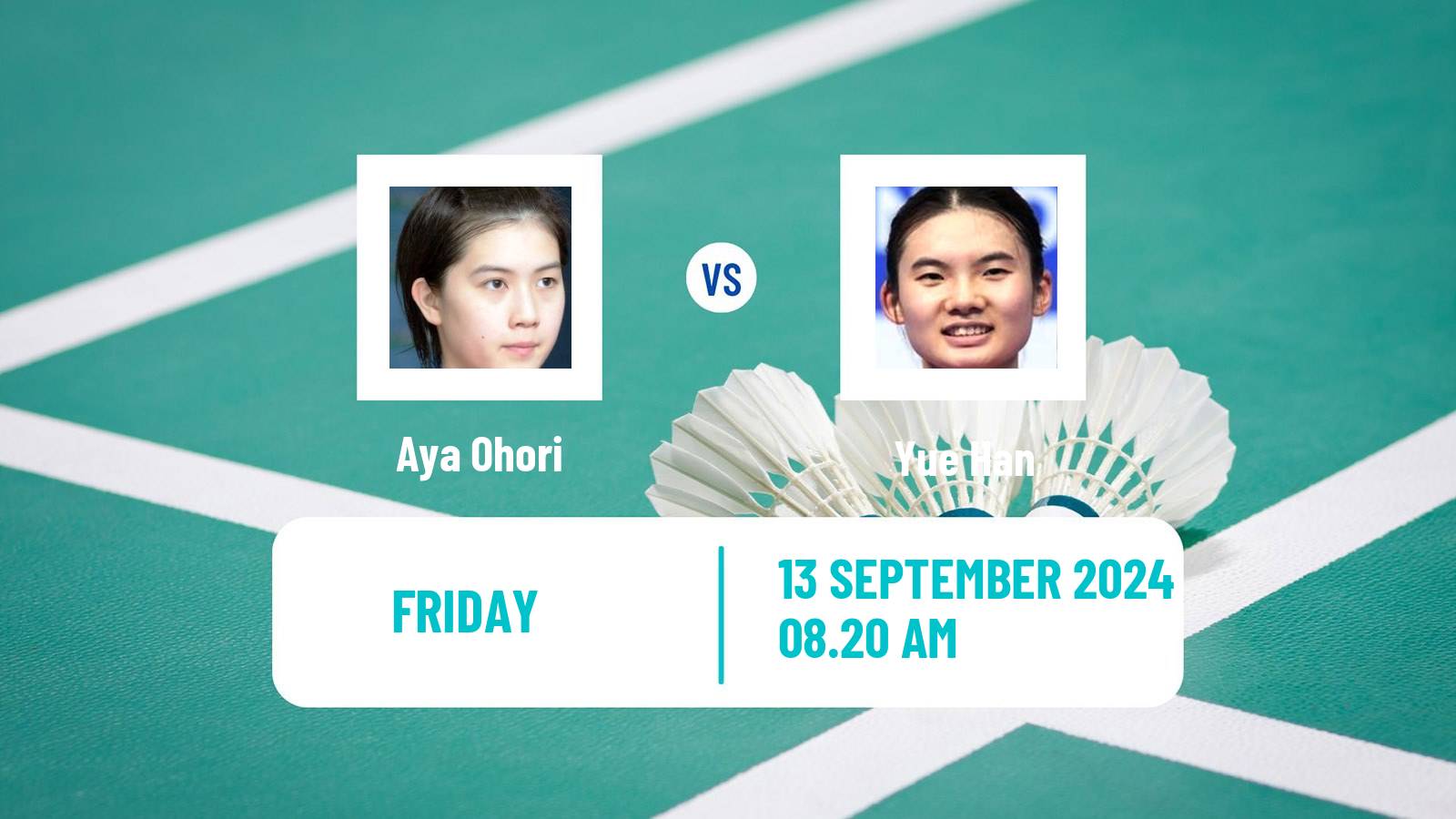 Badminton BWF World Tour Hong Kong Open Women Aya Ohori - Yue Han