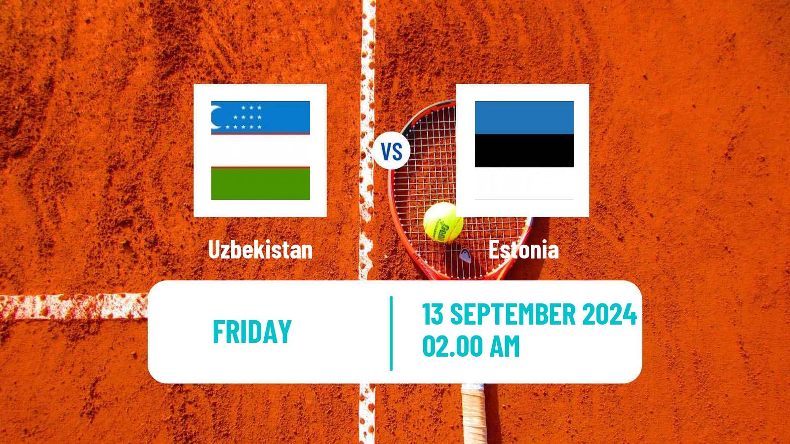 Tennis Davis Cup World Group II Teams Uzbekistan - Estonia