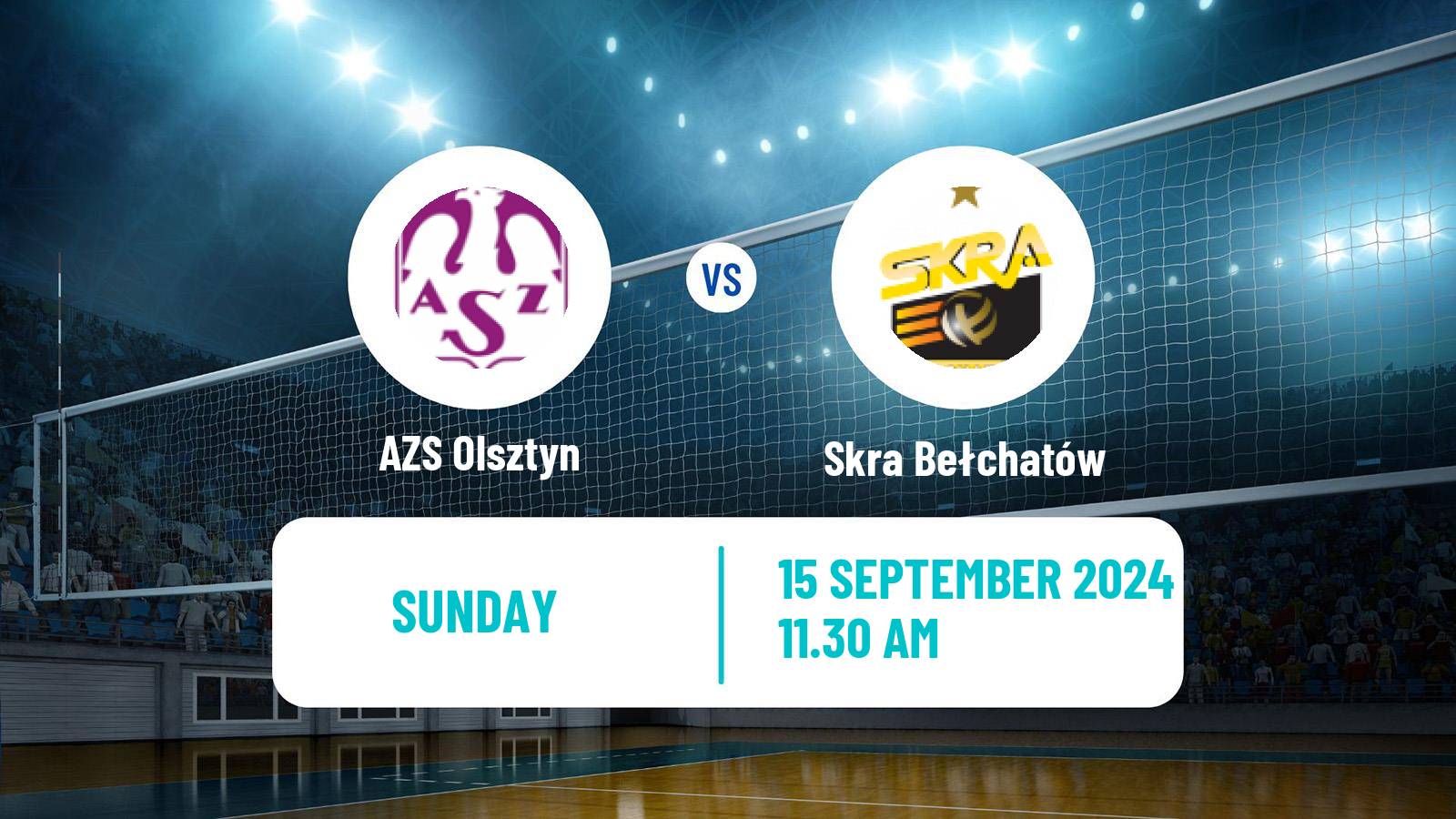 Volleyball Polish PlusLiga AZS Olsztyn - Skra Bełchatów