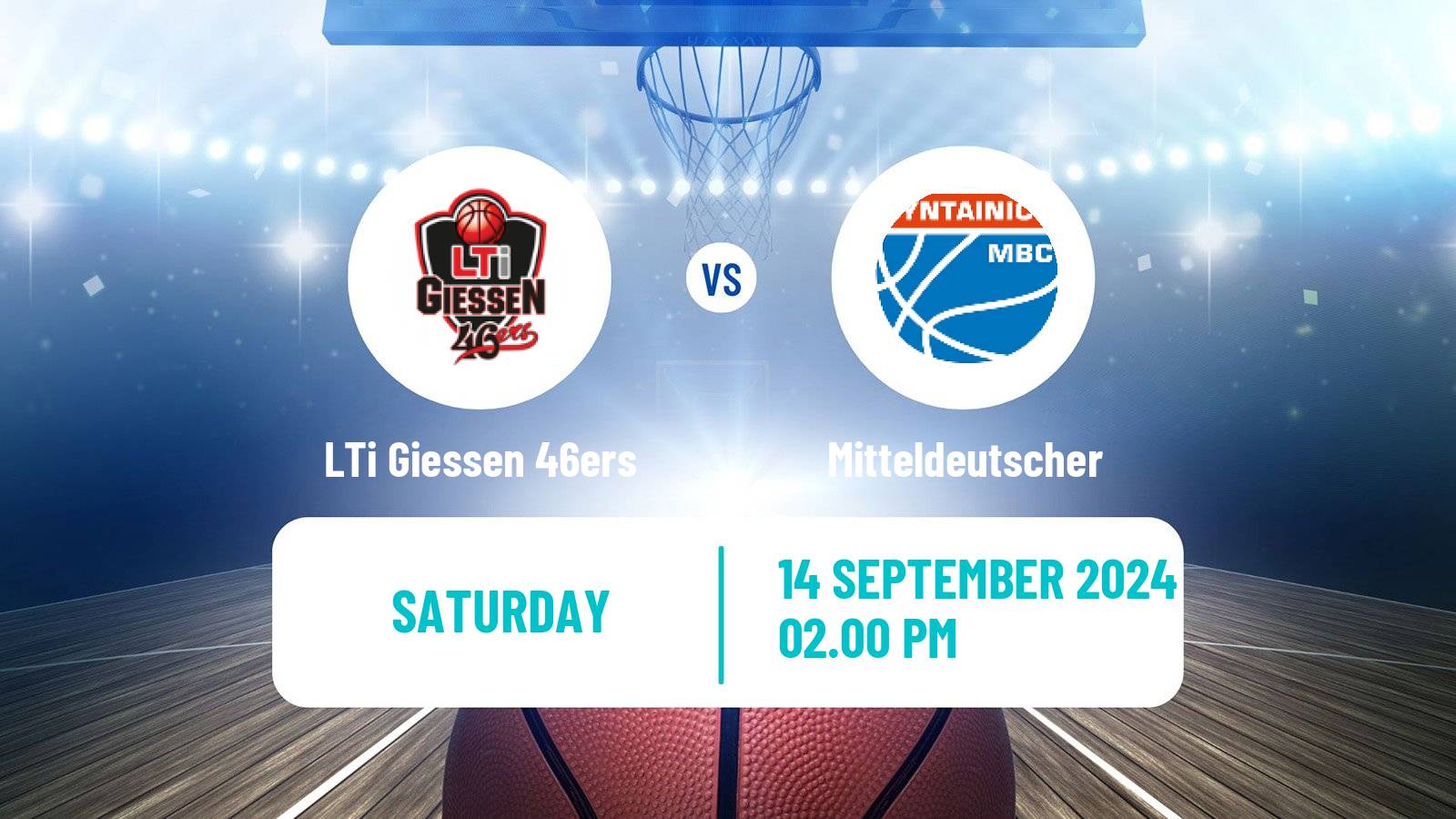 Basketball German Cup Basketball LTi Giessen 46ers - Mitteldeutscher