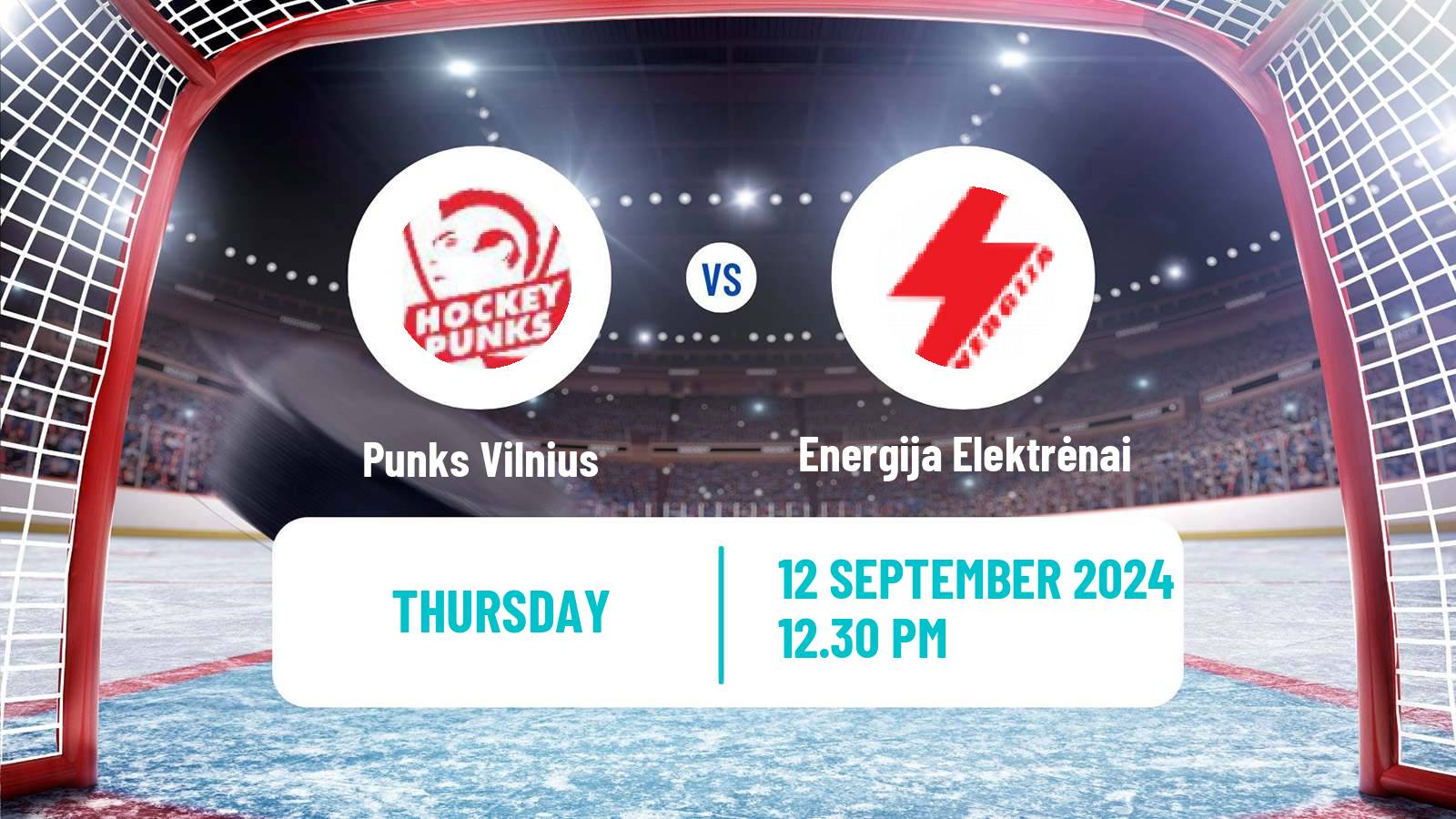 Hockey Latvian Hokeja Liga Punks Vilnius - Energija Elektrėnai