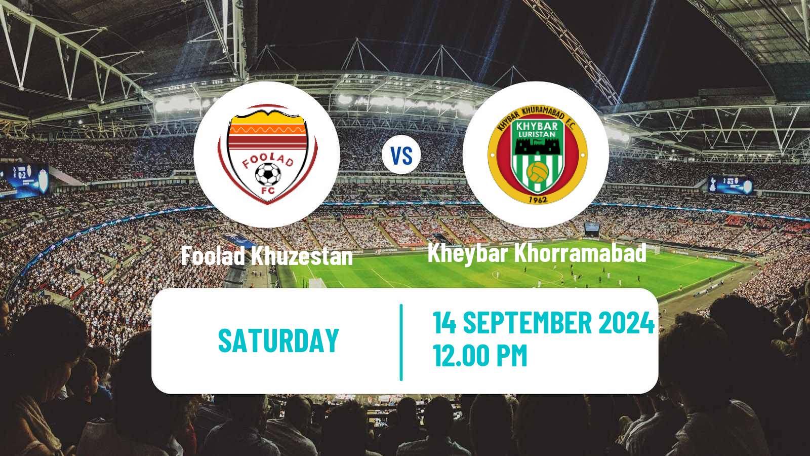 Soccer Iran Pro League Foolad Khuzestan - Kheybar Khorramabad