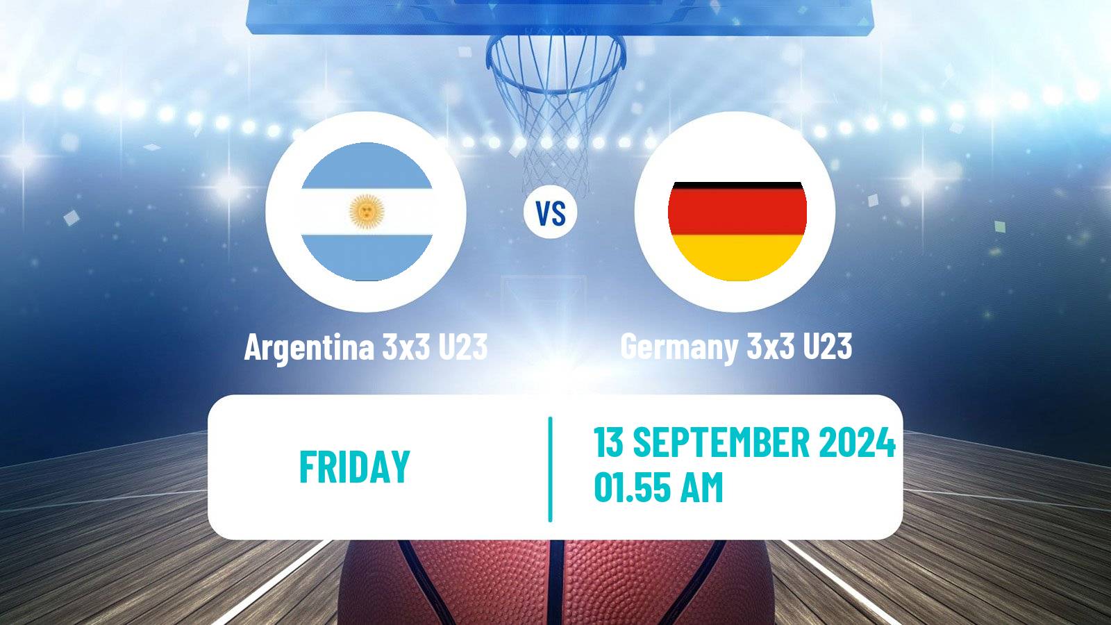 Basketball World Cup Basketball 3x3 U23 Argentina 3x3 U23 - Germany 3x3 U23