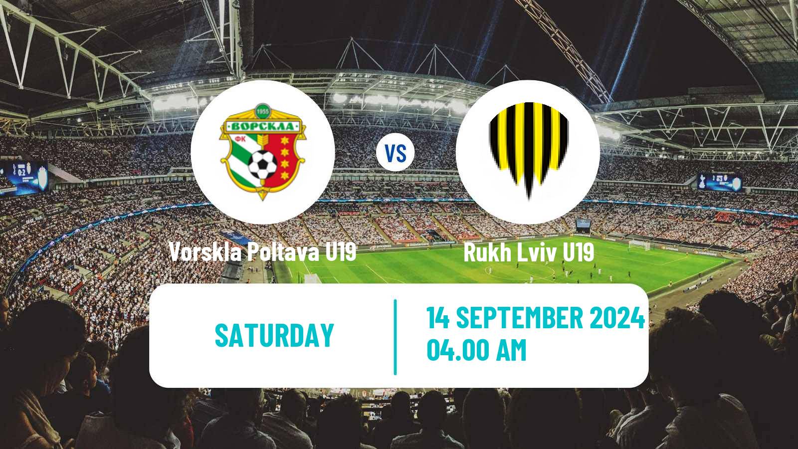 Soccer Ukrainian U19 League Vorskla Poltava U19 - Rukh Lviv U19