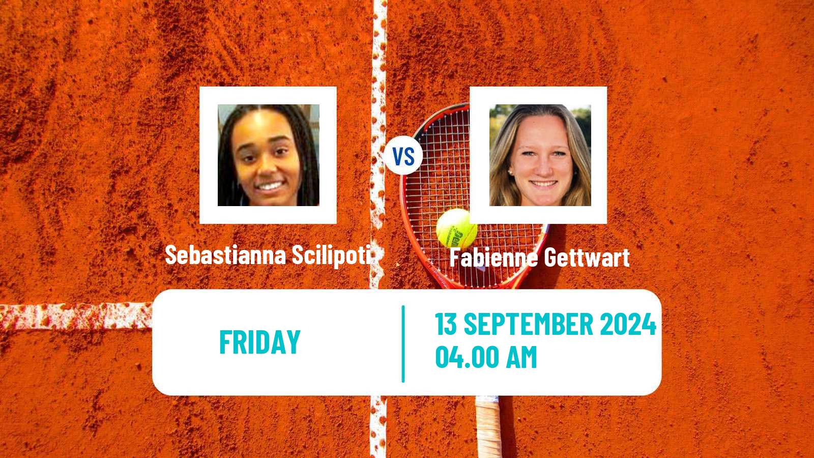 Tennis ITF W15 Dijon Women Sebastianna Scilipoti - Fabienne Gettwart