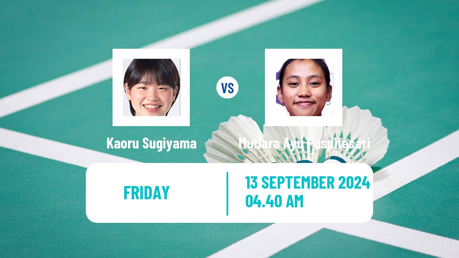 Badminton BWF World Tour Vietnam Open Women Kaoru Sugiyama - Mutiara Ayu Puspitasari