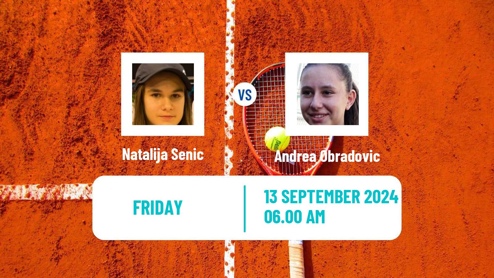 Tennis ITF W15 Kursumlijska Banja 18 Women Natalija Senic - Andrea Obradovic