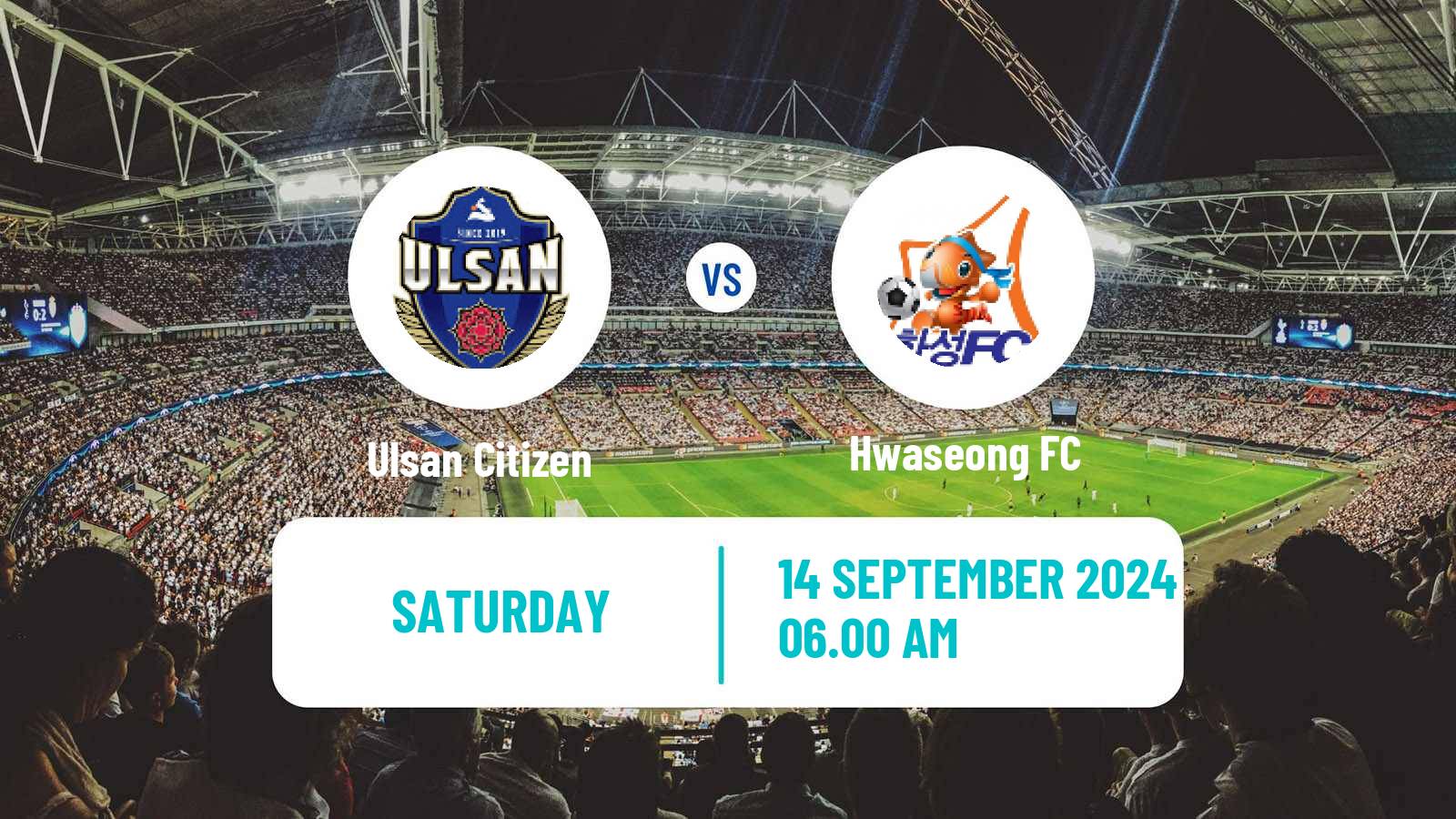 Soccer South Korean K3 League Ulsan Citizen - Hwaseong