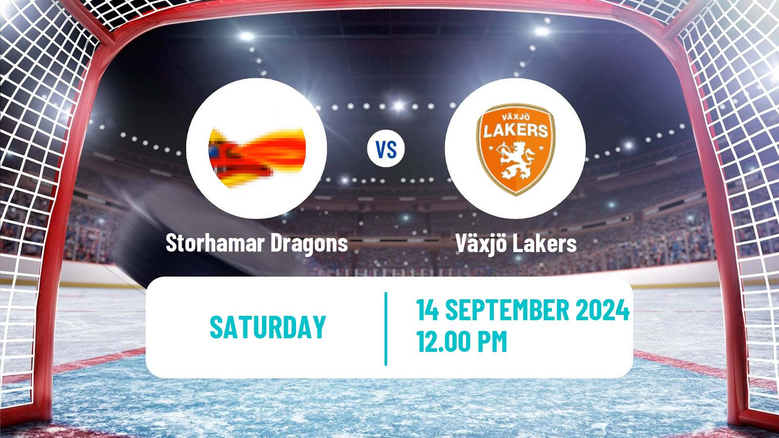 Hockey Champions League Ice Hockey Storhamar Dragons - Växjö Lakers