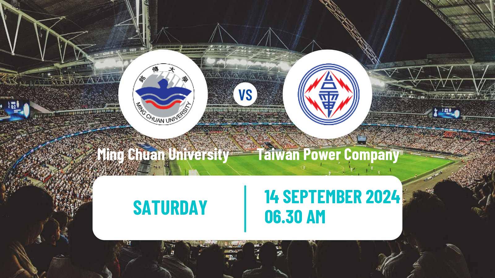 Soccer Taiwan Premier League Ming Chuan University - Taiwan Power Company