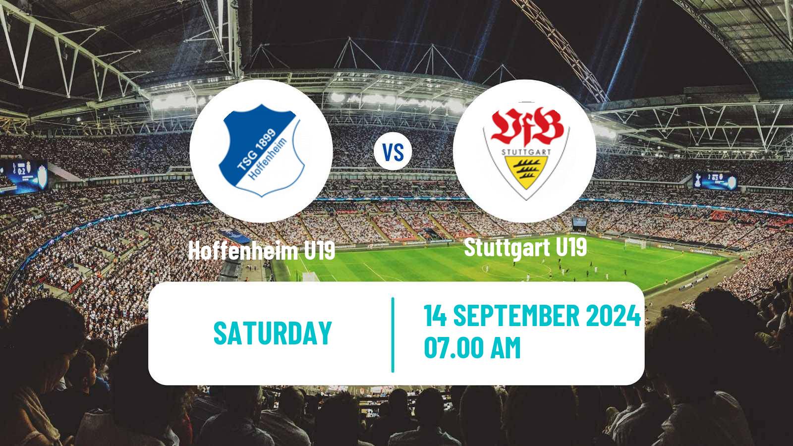 Soccer German DFB Youth League Hoffenheim U19 - Stuttgart U19