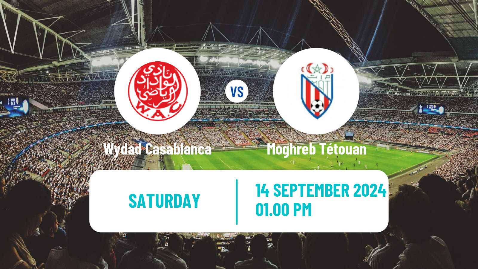 Soccer Moroccan Botola Wydad Casablanca - Moghreb Tétouan