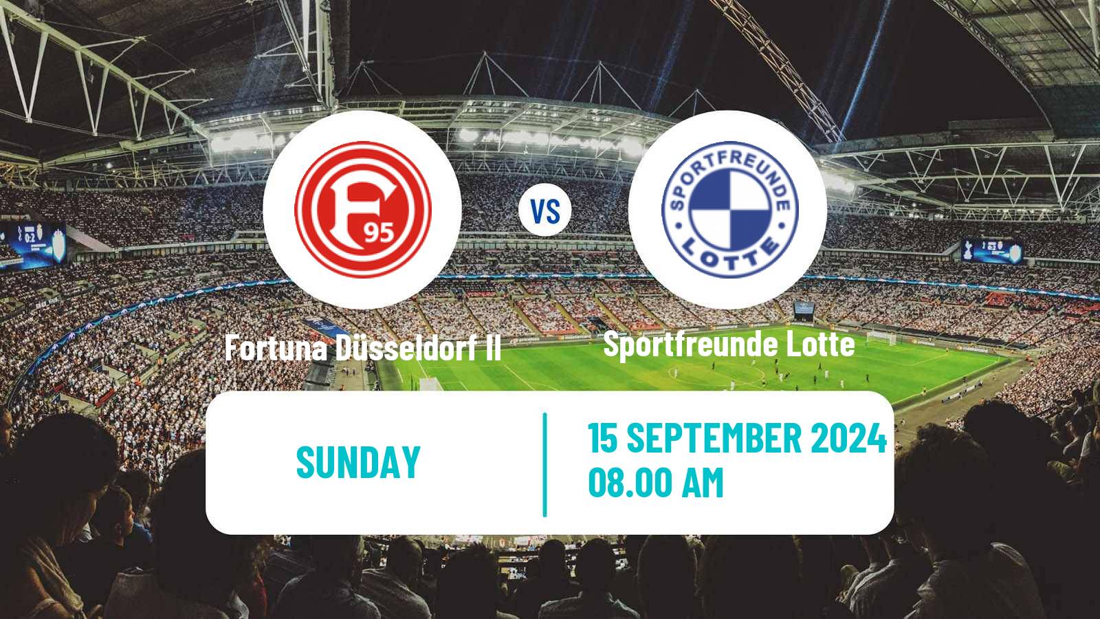 Soccer German Regionalliga West Fortuna Düsseldorf II - Sportfreunde Lotte