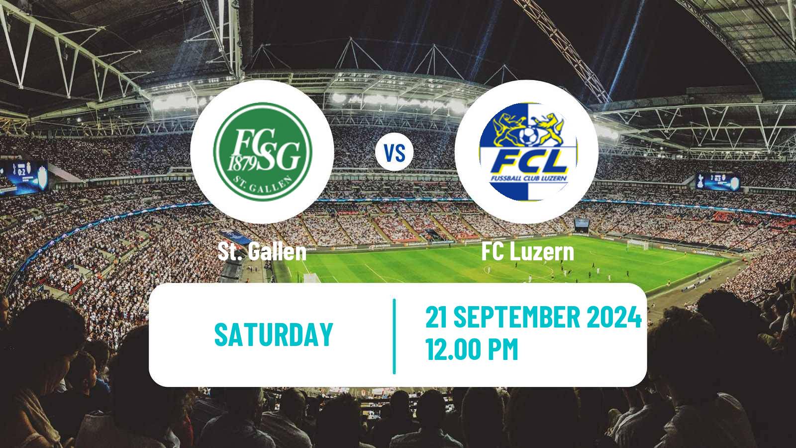 Soccer Swiss Super League St. Gallen - Luzern