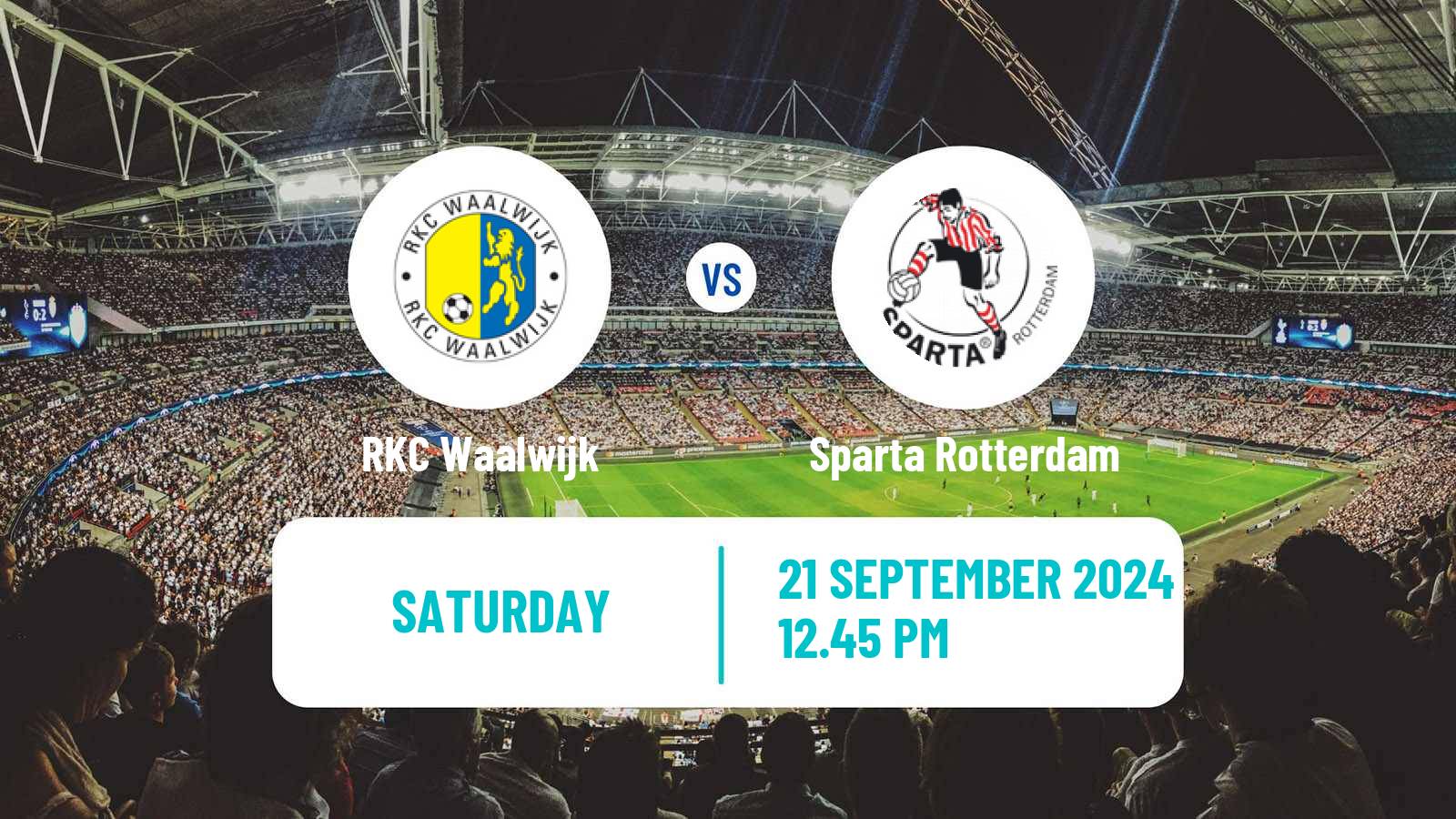 Soccer Dutch Eredivisie Waalwijk - Sparta Rotterdam