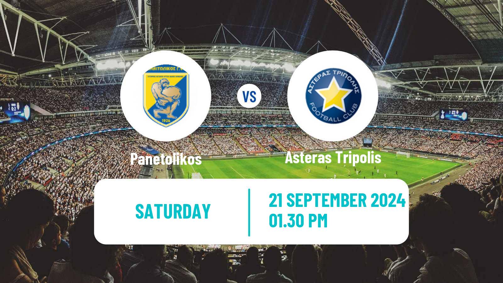 Soccer Greek Super League Panetolikos - Asteras Tripolis