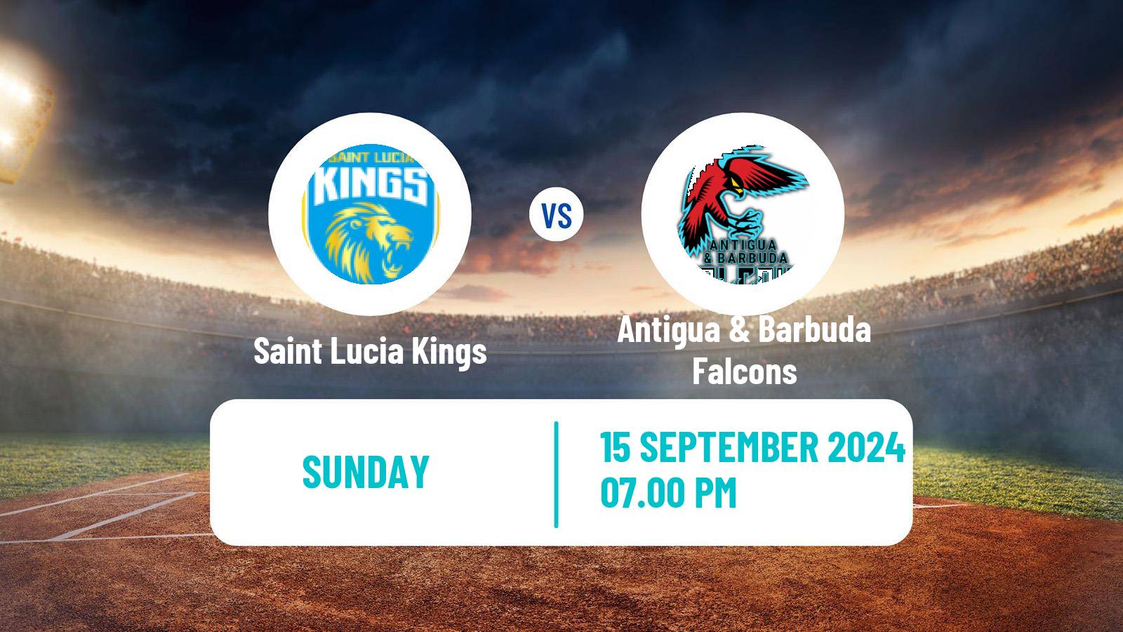 Cricket Caribbean Premier League Cricket Saint Lucia Kings - Antigua & Barbuda Falcons