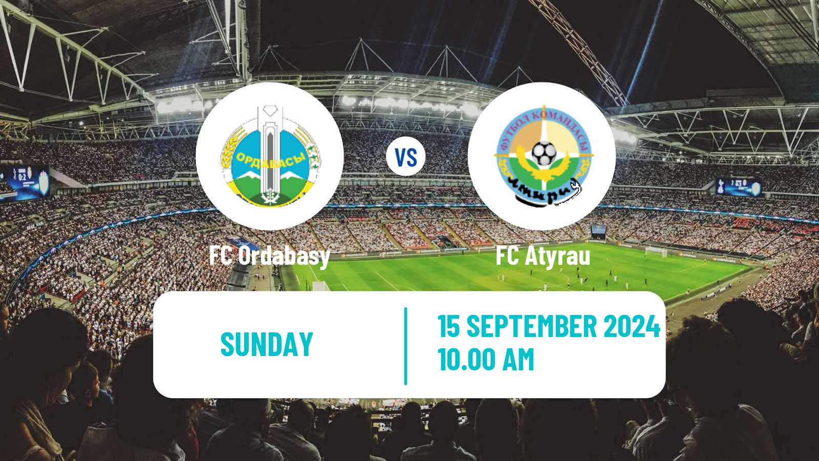 Soccer Kazakh Premier League Ordabasy - Atyrau