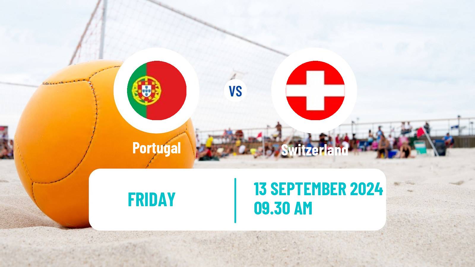 Beach soccer EBSL Superfinal Portugal - Switzerland