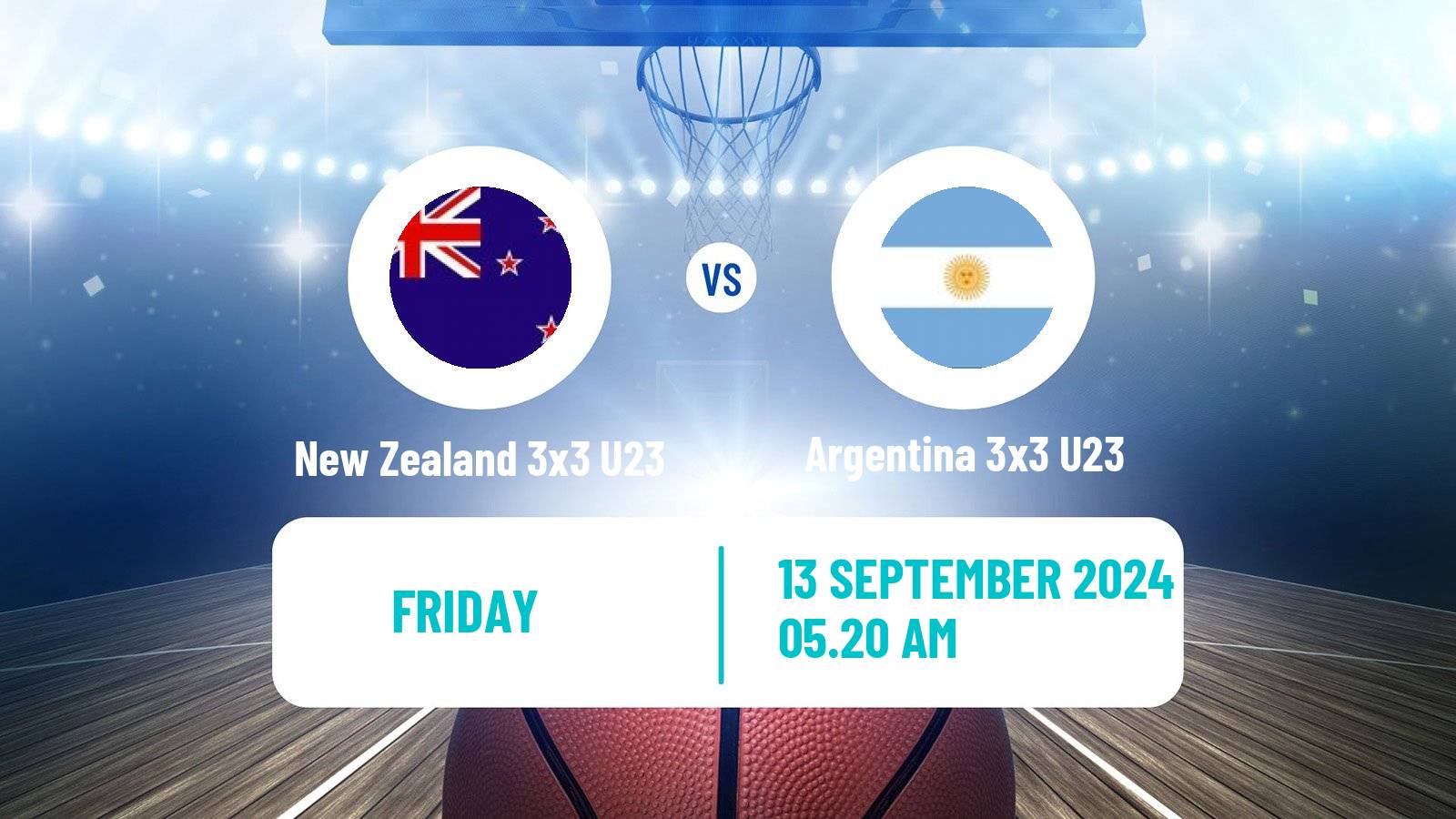 Basketball World Cup Basketball 3x3 U23 New Zealand 3x3 U23 - Argentina 3x3 U23