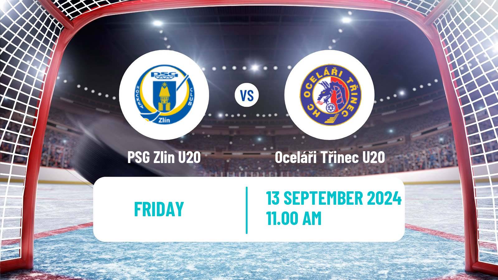 Hockey Czech ELJ Zlin U20 - Oceláři Třinec U20