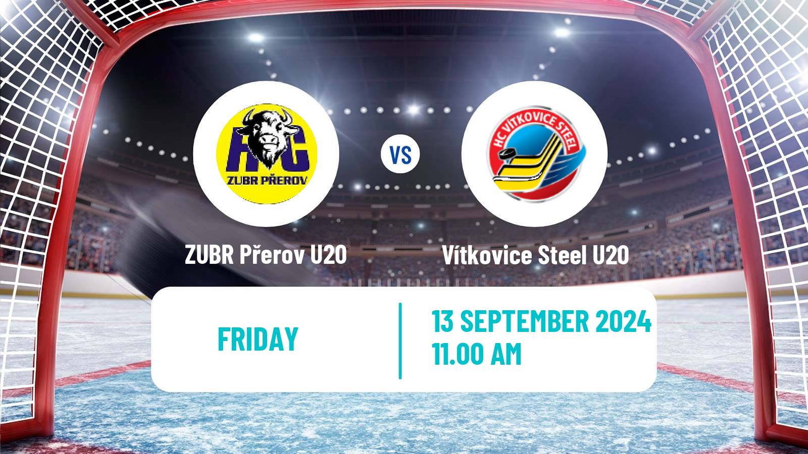 Hockey Czech ELJ ZUBR Přerov U20 - Vítkovice Steel U20