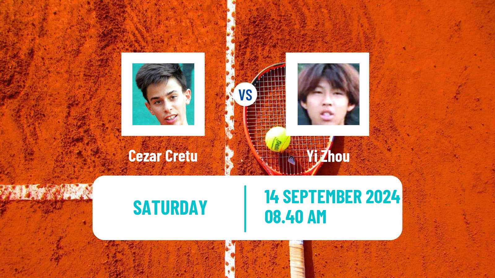 Tennis Davis Cup World Group II Cezar Cretu - Yi Zhou