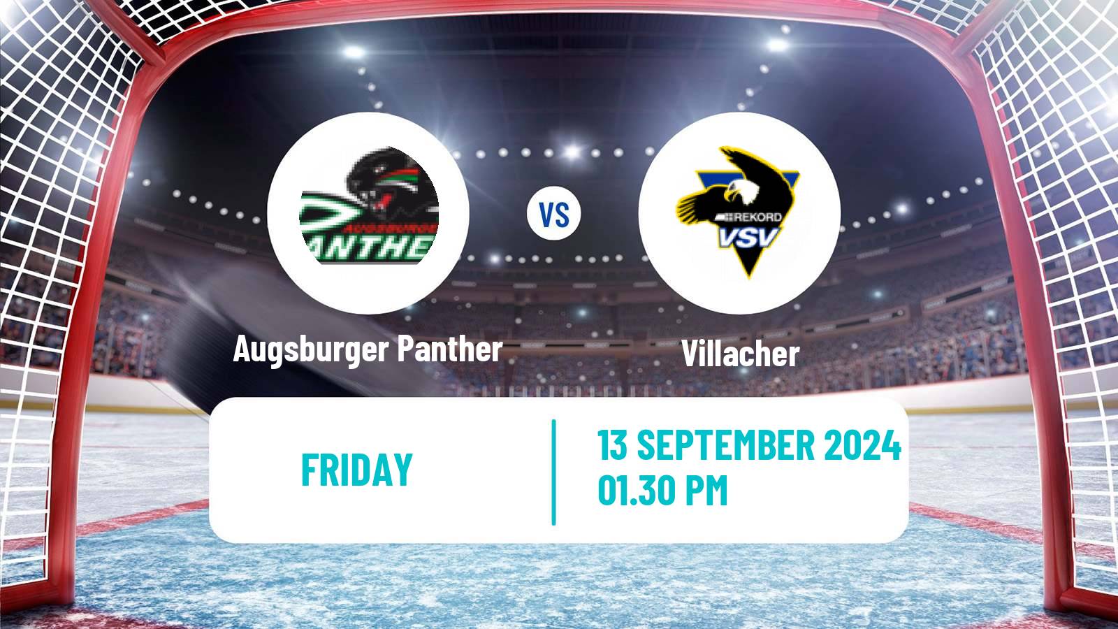 Hockey Club Friendly Ice Hockey Augsburger Panther - Villacher