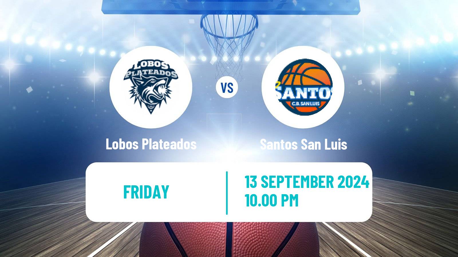 Basketball Mexican LNBP Lobos Plateados - Santos San Luis