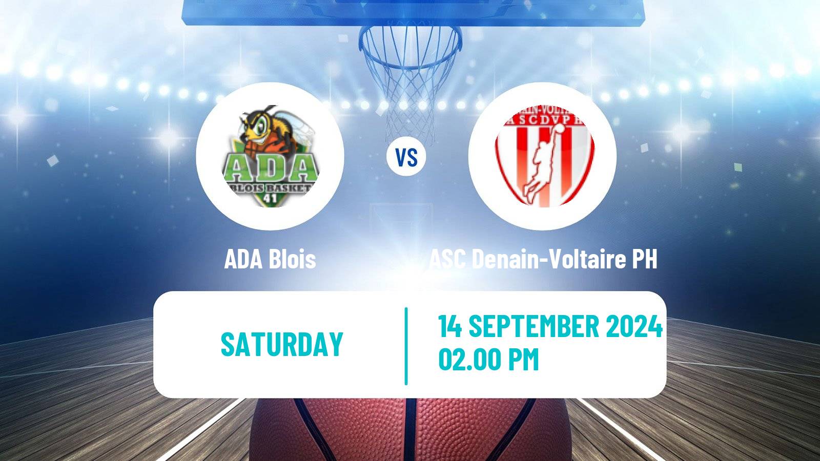 Basketball French LNB Pro B ADA Blois - ASC Denain-Voltaire PH