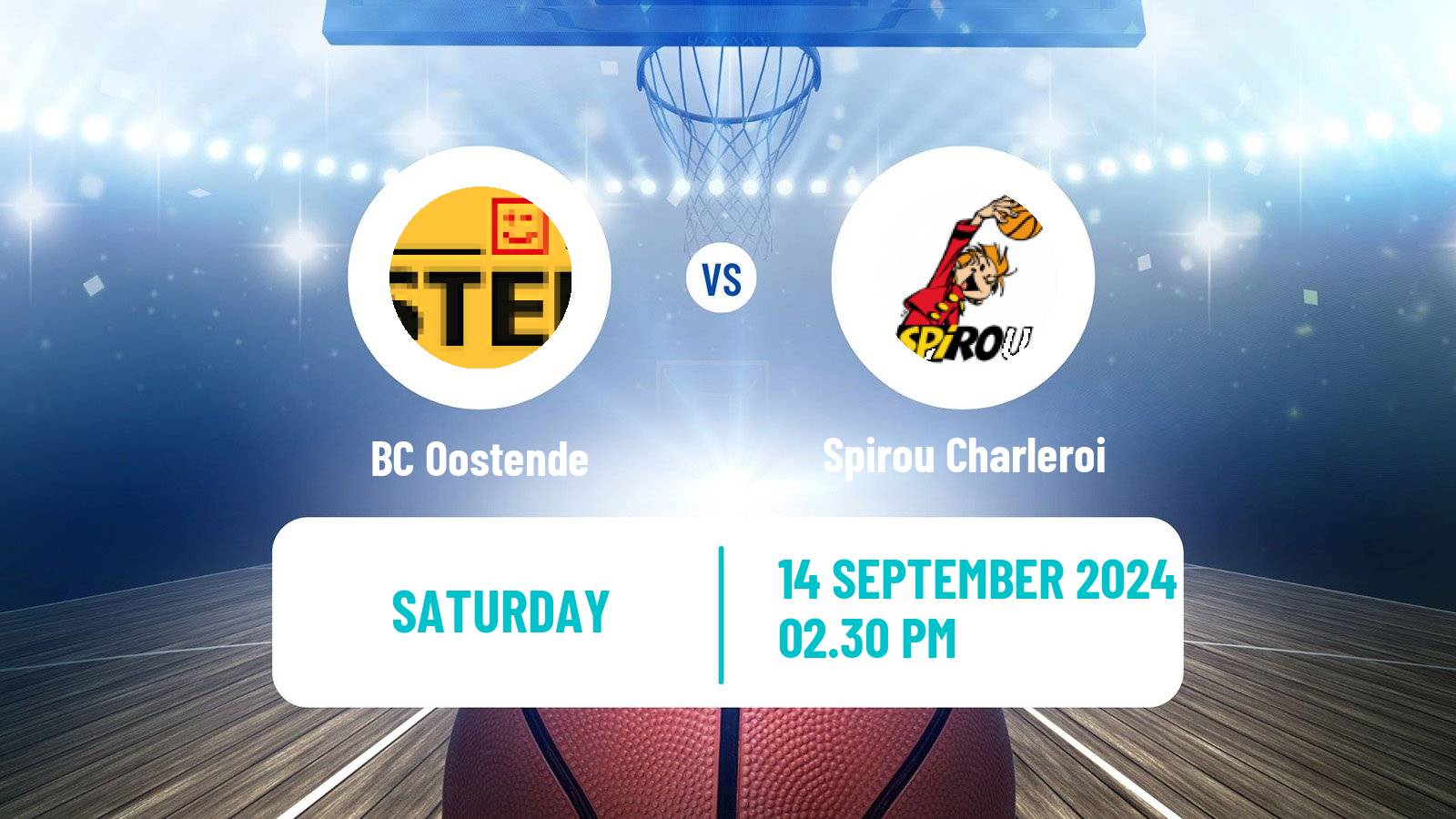 Basketball BNXT League Oostende - Spirou Charleroi