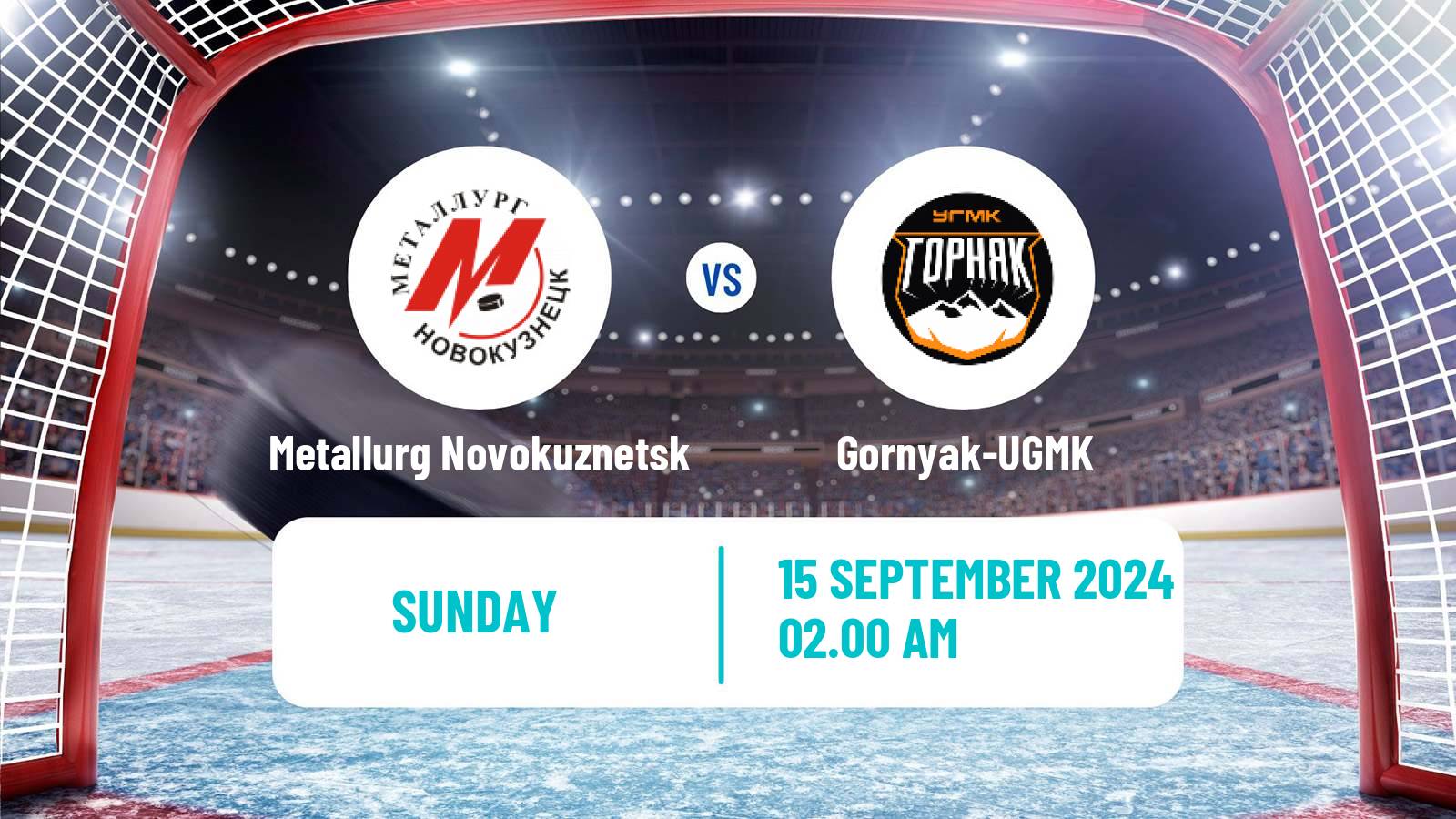 Hockey VHL Metallurg Novokuznetsk - Gornyak-UGMK