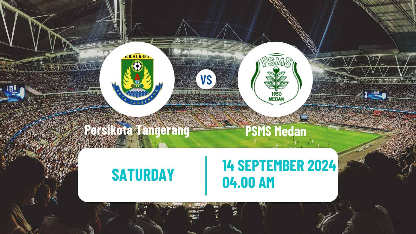 Soccer Indonesian Liga 2 Persikota Tangerang - PSMS Medan