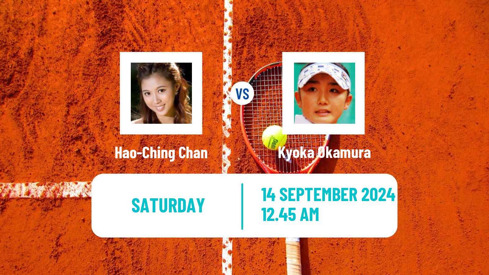 Tennis WTA Seoul Hao-Ching Chan - Kyoka Okamura