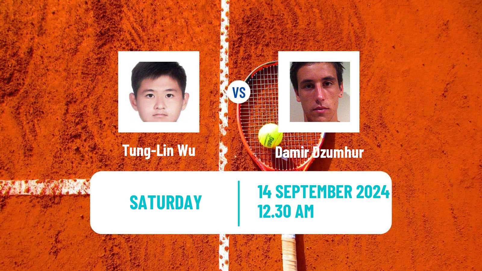 Tennis Davis Cup World Group I Tung-Lin Wu - Damir Dzumhur