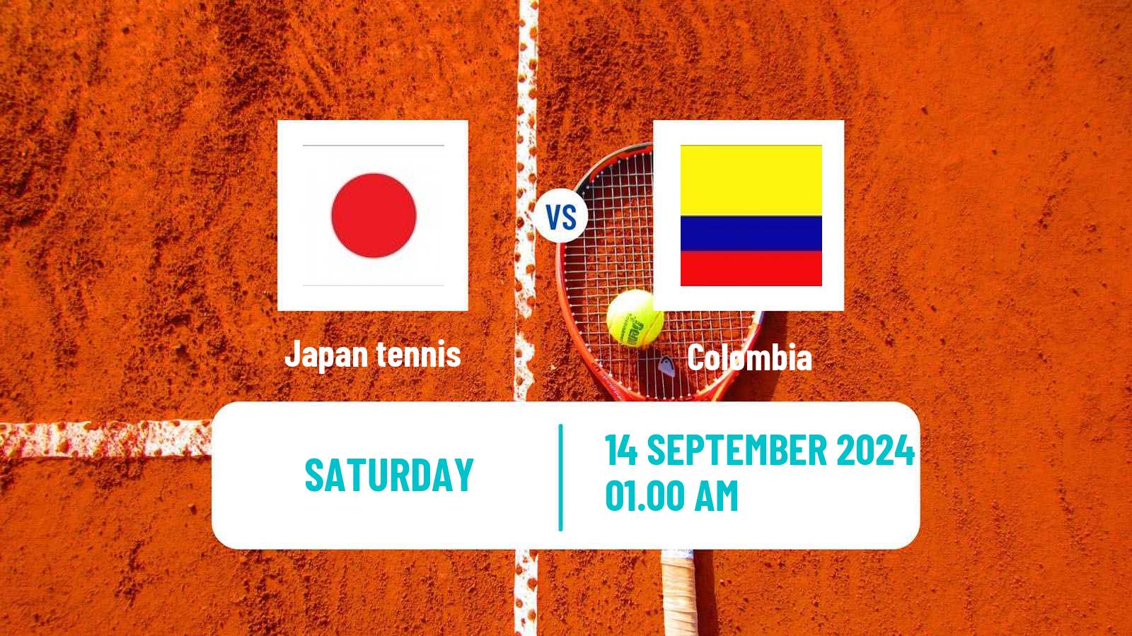 Tennis Davis Cup World Group I Teams Japan - Colombia