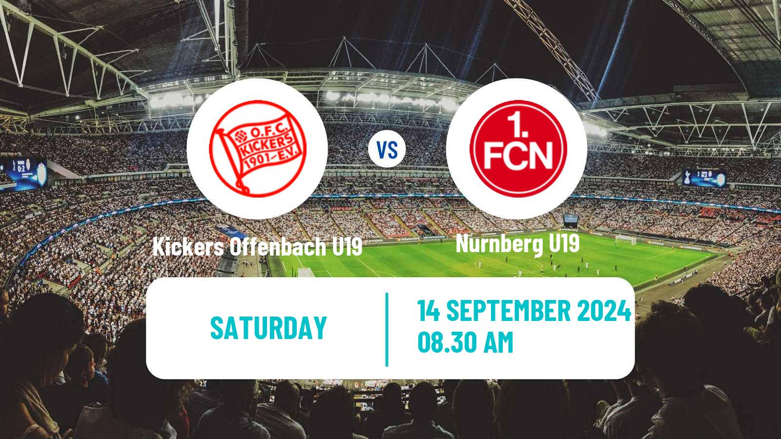 Soccer German DFB Youth League Kickers Offenbach U19 - Nurnberg U19