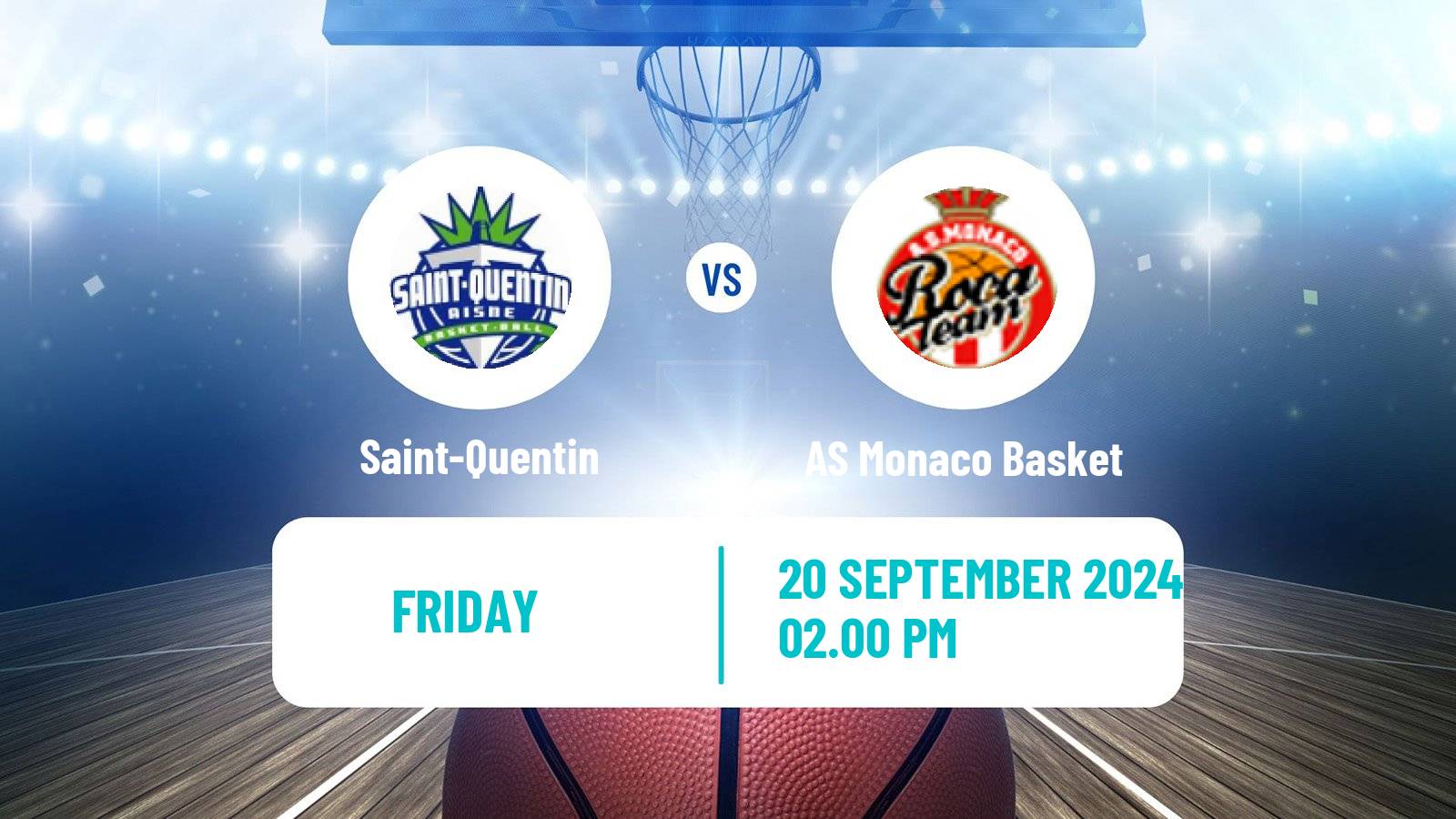 Basketball French LNB Saint-Quentin - AS Monaco Basket