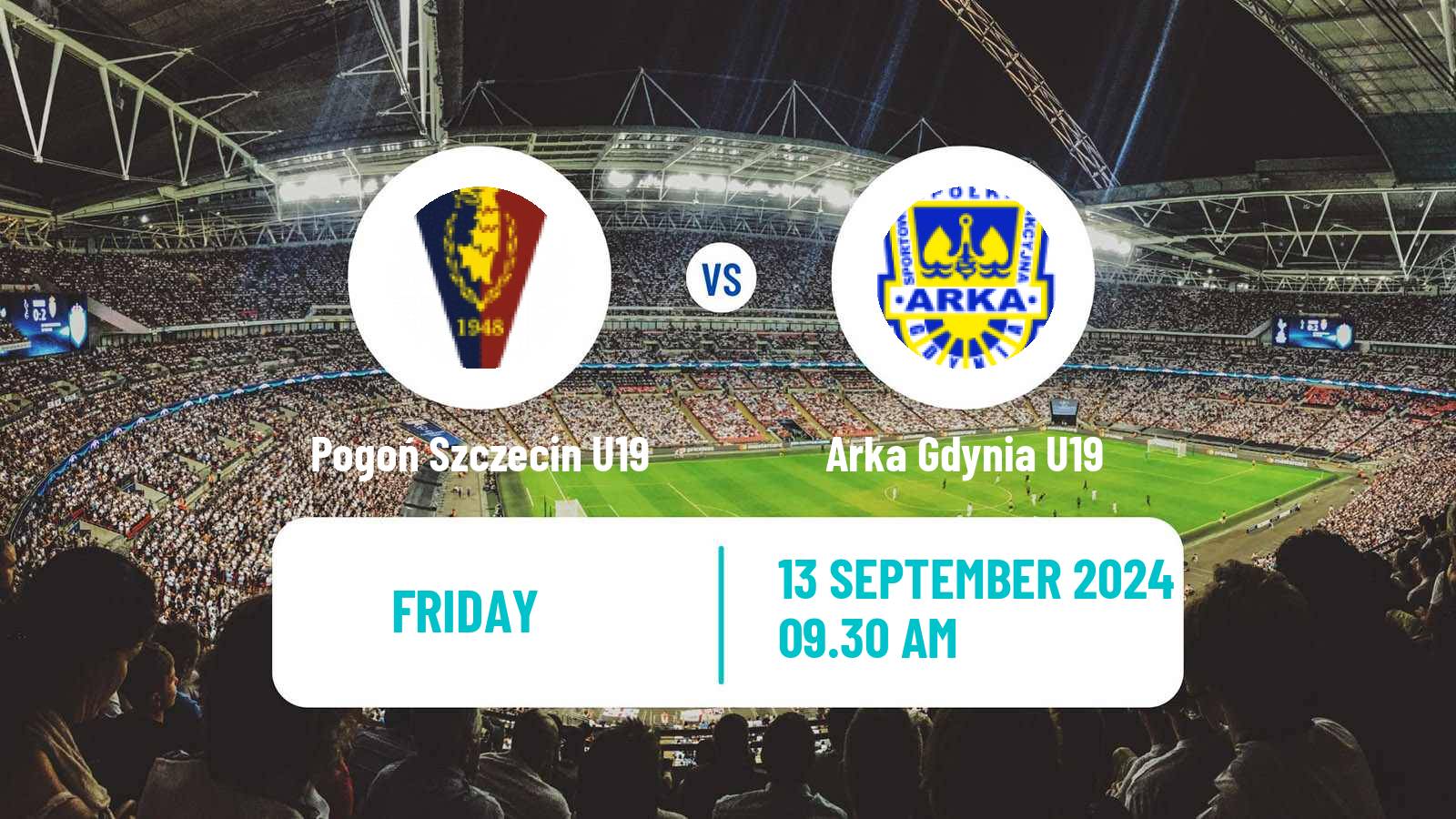 Soccer Polish Central Youth League Pogoń Szczecin U19 - Arka Gdynia U19