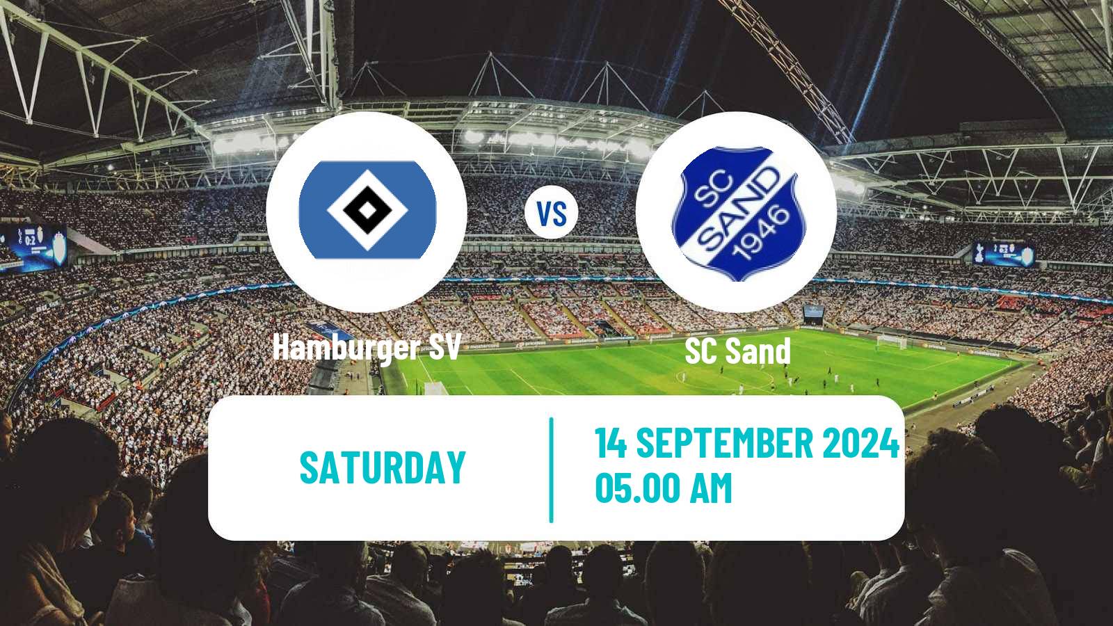 Soccer German 2 Bundesliga Women Hamburger SV - Sand